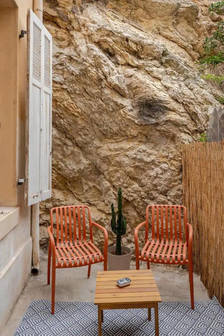 "La Baigneuse" Vallon Des Auffes Marselha Exterior foto