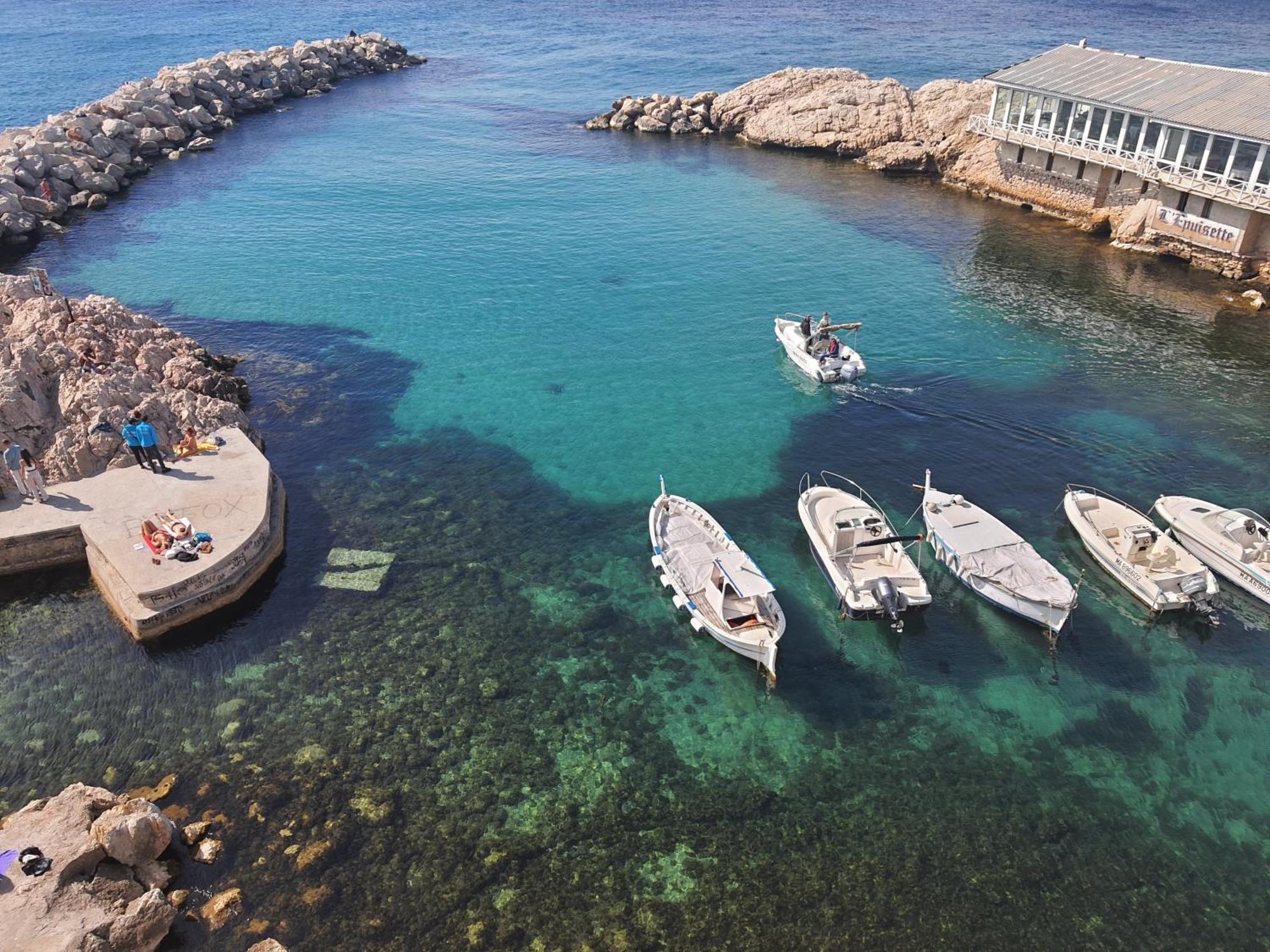 "La Baigneuse" Vallon Des Auffes Marselha Exterior foto